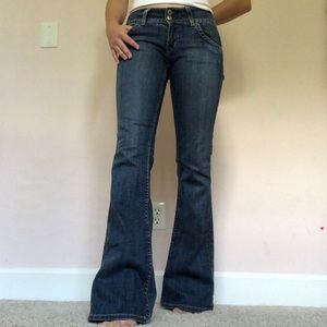 Hudson Designer Low Rise Bell Bottom Jeans 26